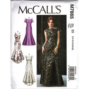 McCall's M7865 Misses 14 to 22 Special Occasion Dress Uncut Sewing Pattern